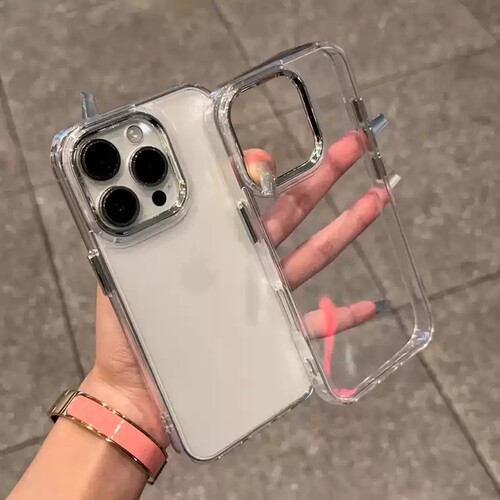 极简透明不易脏电镀镜圈适用mate60pro/50华为Pura70pro+手机壳p60/P50e软硅胶p40大孔p30/Nova14/12/13/7se