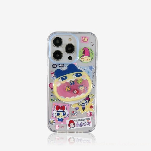 拓麻歌子摇摇乐磁吸支架适用三星S25/S24ultra/Note20/A34/A56/S20手机壳7可爱s23+A22/A73半透S8+S21fe/A55