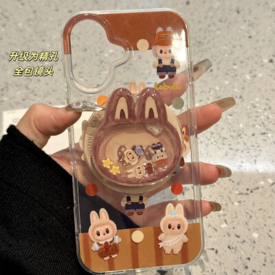 布布摇摇乐磁吸带支架适用苹果16PROMAX/15PRO手机壳14PRO/12mini/13动漫XR/iPhone16PRO可爱11全包XR/876SE