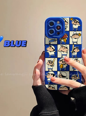 可爱格子9R适用一加1+10pro搞怪8手机壳9rt蓝色oneplus卡通8T/7t男ACE
