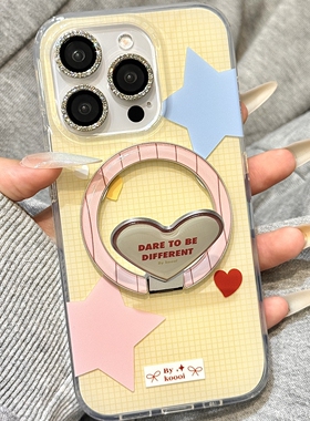 爱心英文折叠磁吸支架适用X9C荣耀400/magic6/200/80/90GT/50SE手机壳X70i/X40i新款X10/300/60PRO畅玩50plus