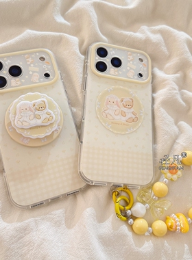 立体小熊兔子磁吸支架适用NOthing 2A/3手机壳2谷歌Pixel9/10PRO/87卡通Pmote edge60pro/56华硕ROG9带链条54