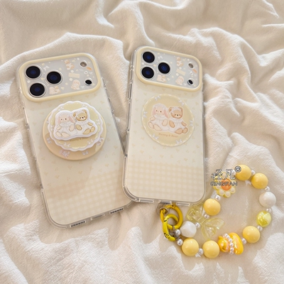 立体小熊兔子磁吸支架适用努比亚Z60pro手机壳Z80 ULTRA/Z70/Z50Spro/ZTE-A51/Z11带链条MAX/N2/11pro+软AIR