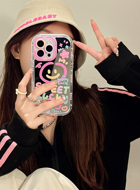 彩色涂鸦爱心镜面适用k70小米13手机壳K60e/K50至尊红米Note12Turbo可爱14卡通10/9/12女civi3硅胶k40/K80pro