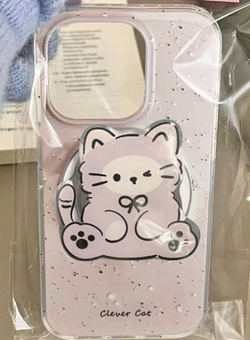 紫灰猫咪磁吸支架适用小米NOTE12S新款13T PRO国际版13t/11t手机壳poco x4pro红米13C黑鲨54特别2A女12lite套