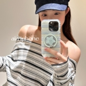 A6pro硬K11 10手机壳Find Reno14 X8ultra OPPO 11F 波点五角星折叠磁吸支架适用A5 A55 A58 A98