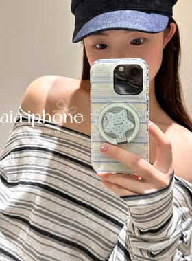 波点五角星折叠磁吸支架适用P60华为nova14/13/12/10/9867SE手机壳pura70/mate80/P50e畅享80S/P40/P20/30pro