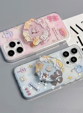 可旋转支架情侣款适用oppo findx7软x6/X5可爱A3/reno10/11/87956pro+趣味A58手机壳A72/A57/K11X硅胶A55软k9