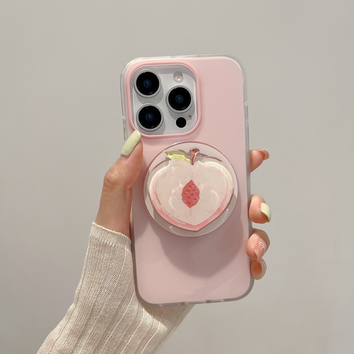磁吸壳水蜜桃支架K12适用oppo findx7pro/x5/A2m手机壳A3/reno12/11/10粉色7964SE女A58/A11X/A57硅胶A93S