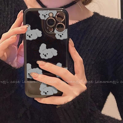 灰色可爱亮面狗狗小米红米