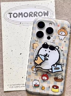 减压转转自嘲熊磁吸支架适用X9C荣耀magic7635/100/300pro/80/90GT/50SE手机壳X60可爱女20/X40畅玩50plus/10