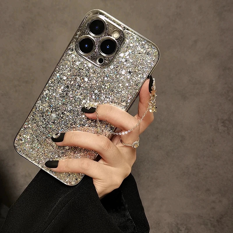 奢华网红电镀闪粉X200 PRO MINI适用VIVO S20手机壳S19/X90S超火X80女Y78m+全包S17/S16e/X100S/Y36/V29/X60