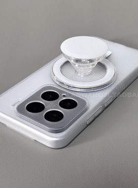 ins圆形磁吸支架适用vivo iqooZ9/13手机壳IQOO15/11S/10简单Z9Turbo透色neo9spro+/12防摔7/6se全包5硅胶Z8x