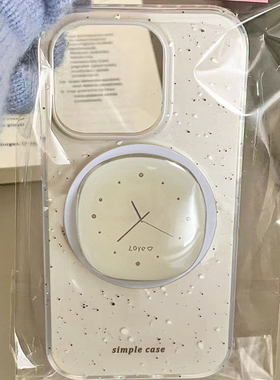 北欧风时钟磁吸支架K5适用oppo reno12pro/11/13/879564SE手机壳findx7/x6/A2/A3PRO/A79软A58/A9X/A1女A56S