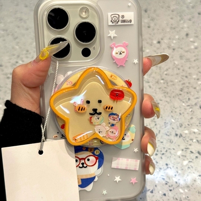 星星自嘲熊磁吸支架适用传音HOT40手机壳15pro/红魔10Spro+摇摇乐infinx Smart8/Phone 3Apro华硕ZenFone10软