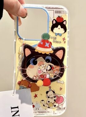 童趣卡通猫咪磁吸支架适用努比亚Z60pro手机壳Z80 ULTRA硅胶Z70/Z40Spro/ZTE-A51/Z11可爱MAX新款N2红魔11pro