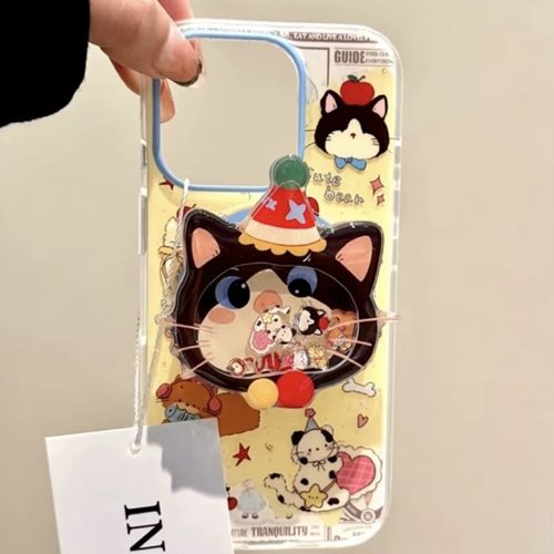 童趣卡通猫咪磁吸支架适用努比亚Z60pro手机壳Z80 ULTRA硅胶Z70/Z40Spro/ZTE-A51/Z11可爱MAX新款N2红魔11pro