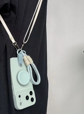 奶蓝色液态软糯支架适用vivo iQOOneo10/6手机壳neo5/Z9TURBO斜挎绳neo9/8硅胶iqoo15/12/11S/987/NE07手提U5