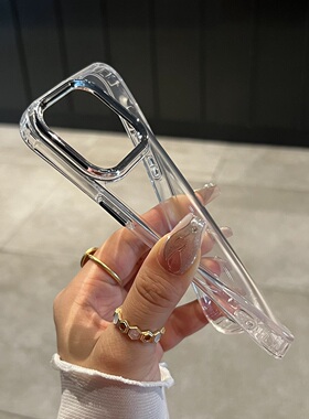 电镀镜头框大孔civi2适用小米14/13T手机壳12s简约11红米K70e金属按键K60/K50至尊版note13/12pro+软12R/10A