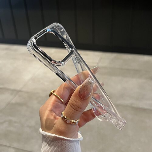 电镀镜头框大孔civi2适用小米14/13T手机壳12s简约11红米K70e金属按键K60/K50至尊版note13/12pro+软12R/10A