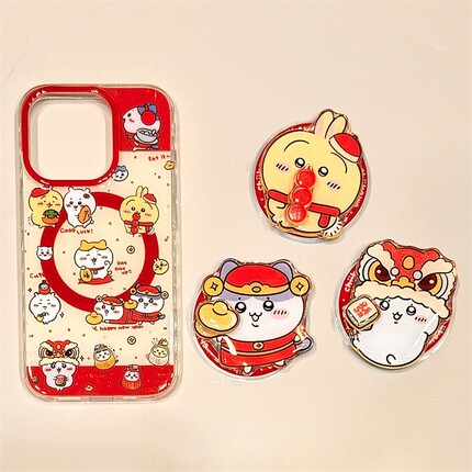 吉伊卡哇磁吸转转支架适用oppo findx8/X7Ultra手机壳reno13/12/11/98543可爱A2/A3PRO/7SE/A79新年款A58/A55