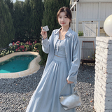 新品！慵懒风海边度假防晒服3件套8325P160K228，女装套装/套裙，2C060