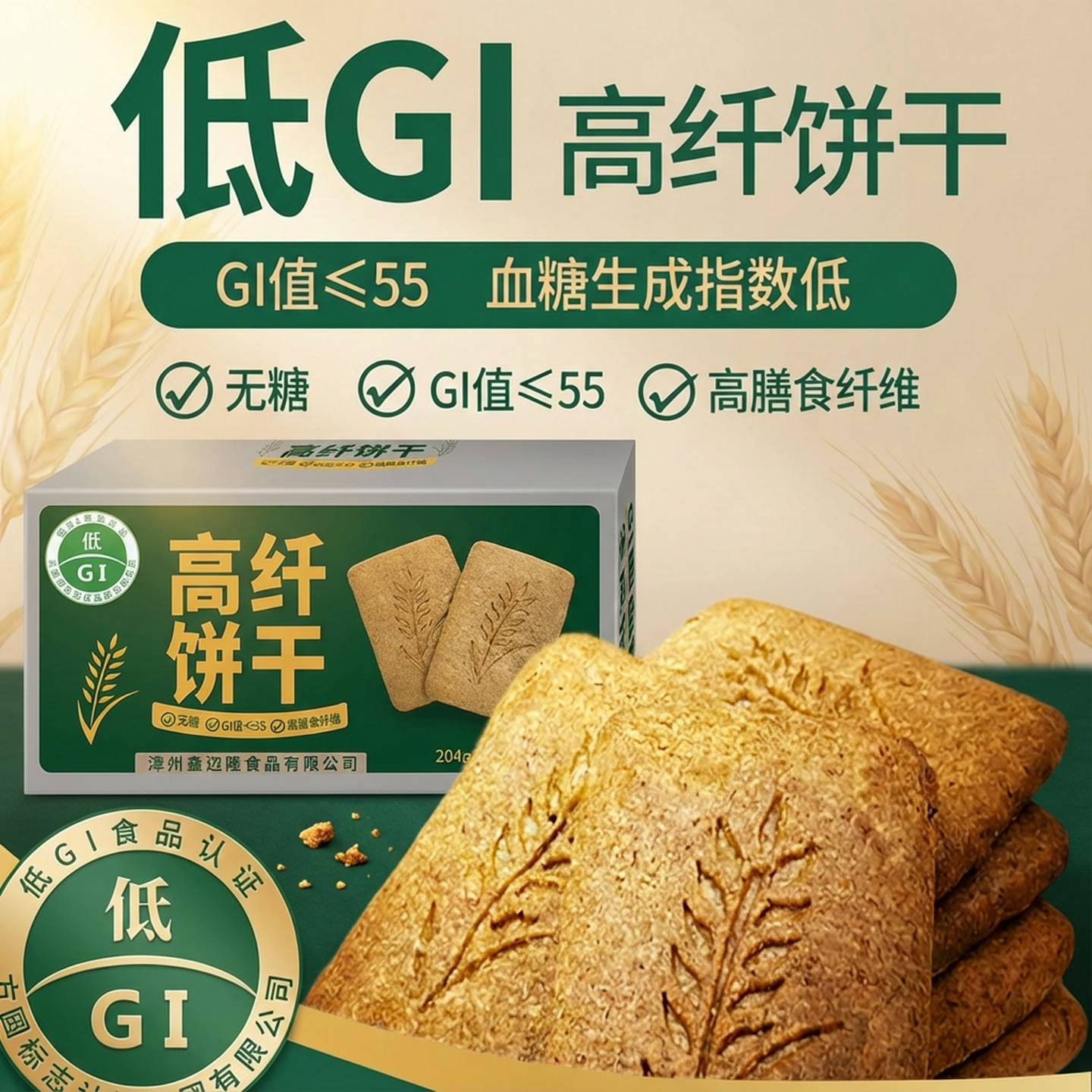 无蔗糖低GI高纤饼干健康粗粮全麦糖友低减脂代餐饼干零食独立装,零食/坚果/特产,酥性饼干,淘宝优惠券,粉丝福利购,淘宝优惠卷