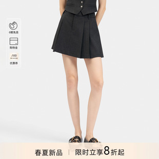 黑色优雅通勤百褶裙PEAF2618060 PINKO2026年春新款 线上专供