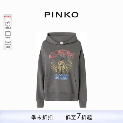 机车女孩印花连帽卫衣