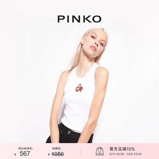 PINKO女装印花樱桃刺绣背心上衣100822A0PT