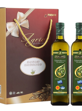 阿格利司PDO希腊进口特级初榨橄榄油750ml×2礼盒