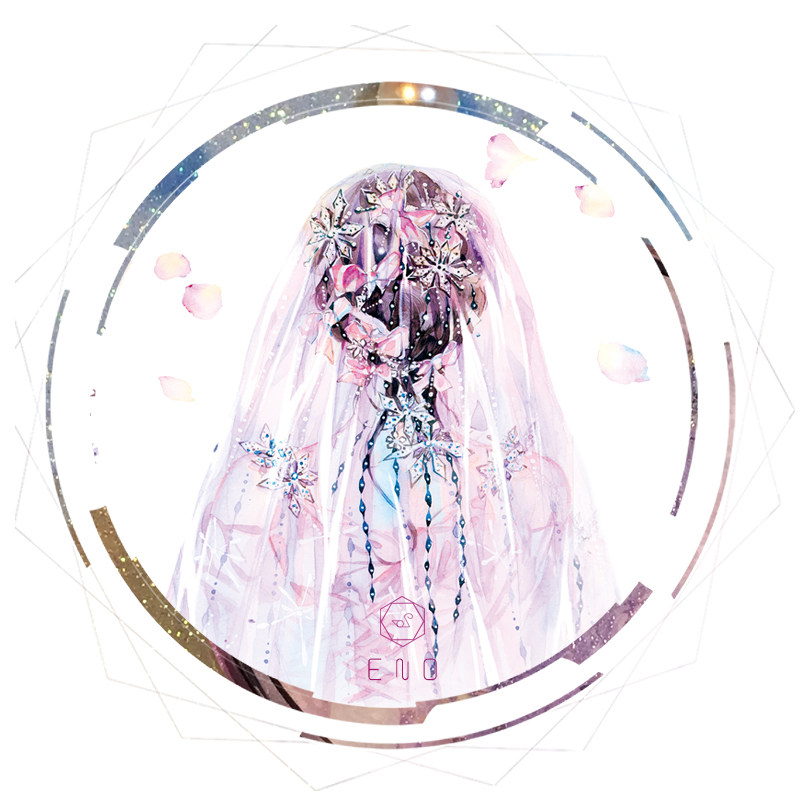 ENO 特殊油墨 花的嫁纱 和纸胶带 整卷带离型纸by:ENOFNO