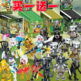 核辐射乐le高生化怪物战士人仔毁灭者系列盲袋拼装积木男孩子玩具