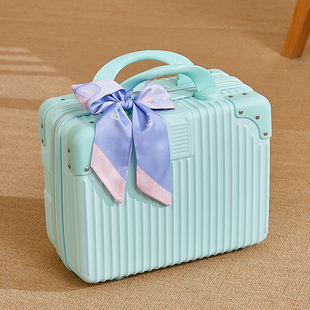 复古手提箱子小行李箱化妆包收纳伴手礼品包装箱旅行可套拉杆14寸