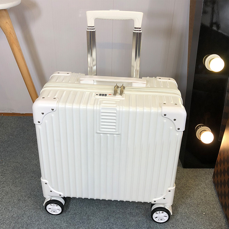 18寸行李箱小型登机拉杆箱子旅行男女密码包迷你20网红ins小号皮