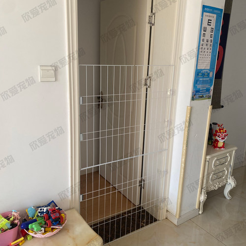 宠物围栏磁吸防猫狗门栏狗猫加高栅栏隔离阻拦挡板过道阳台护栏
