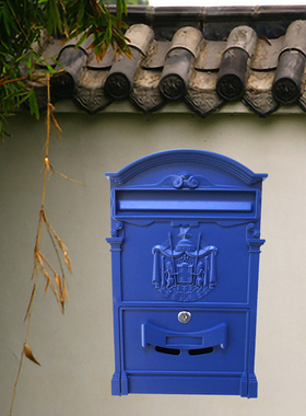 MR.BOX信报箱出口意大利欧式信箱 专业生产邮箱新年圣诞礼物 蓝色