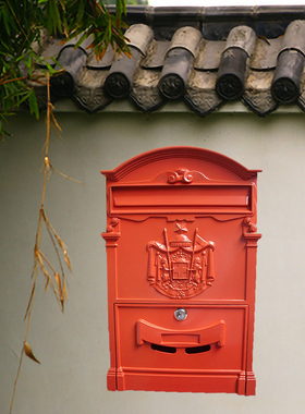 MR-BOX西班牙信报箱户外信箱 防雨不生锈铸铝邮箱工厂直销 红色