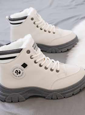 2025秋冬季新款百搭加绒加厚棉鞋女鞋马丁短靴冬鞋雪地靴爆款女靴