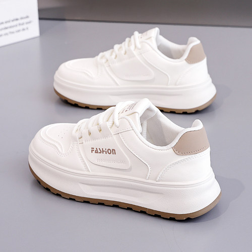 2025秋冬季新款百搭休闲厚底小白女鞋爆款春秋运动老爹板鞋白鞋子