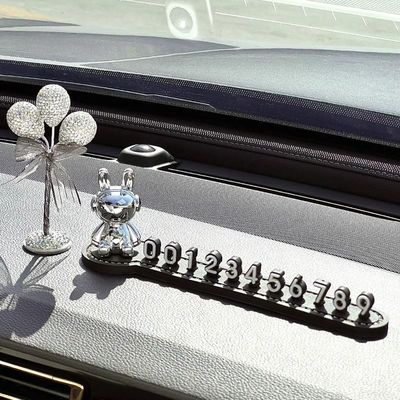 汽车临时停车号码牌镶钻