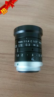 6mm 1:1.4 C 1/2 M30.5 实物图 镜头前变形 看描述 现货 议价