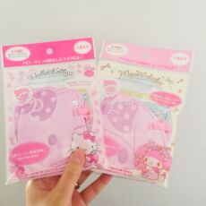 Марлевая повязка 现货日本 kitty/melody造型儿童四层抗jun口罩 5枚