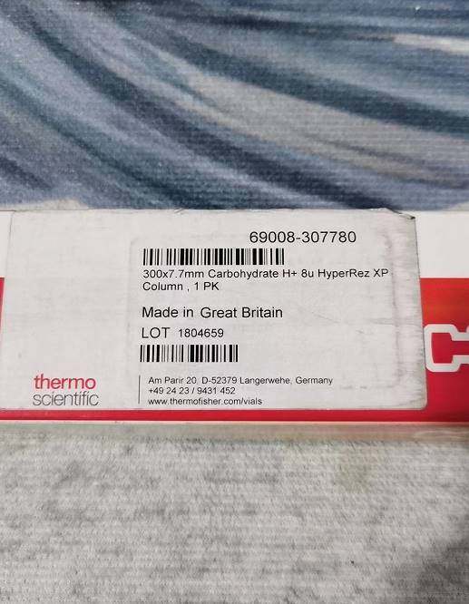 赛默飞 hyperrez xp hplc 色谱柱 69008-307780 808m 7.7mm