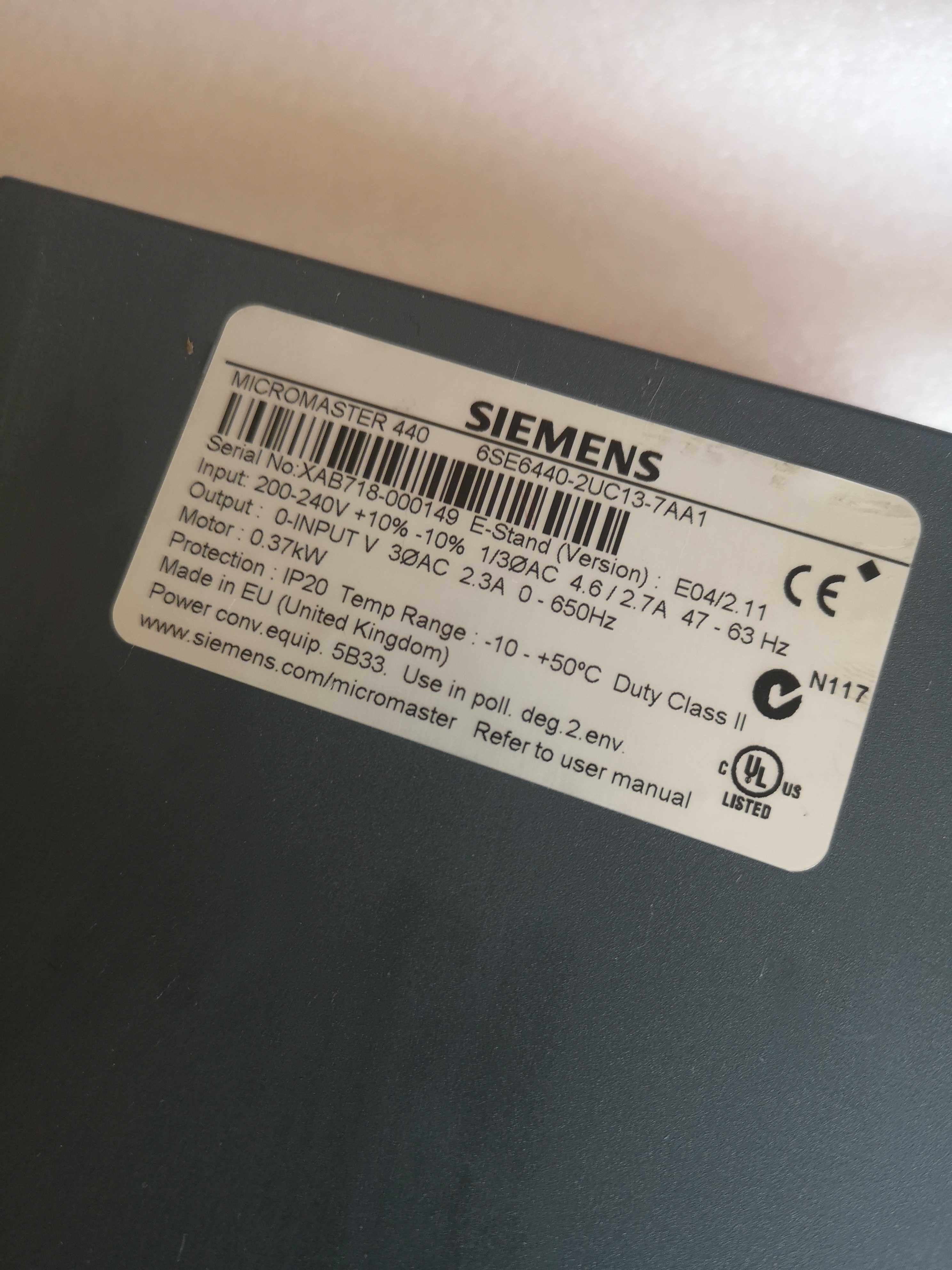 西继迅达门机变频器m440门机 0.37kw西德门机变频器 西门子询价