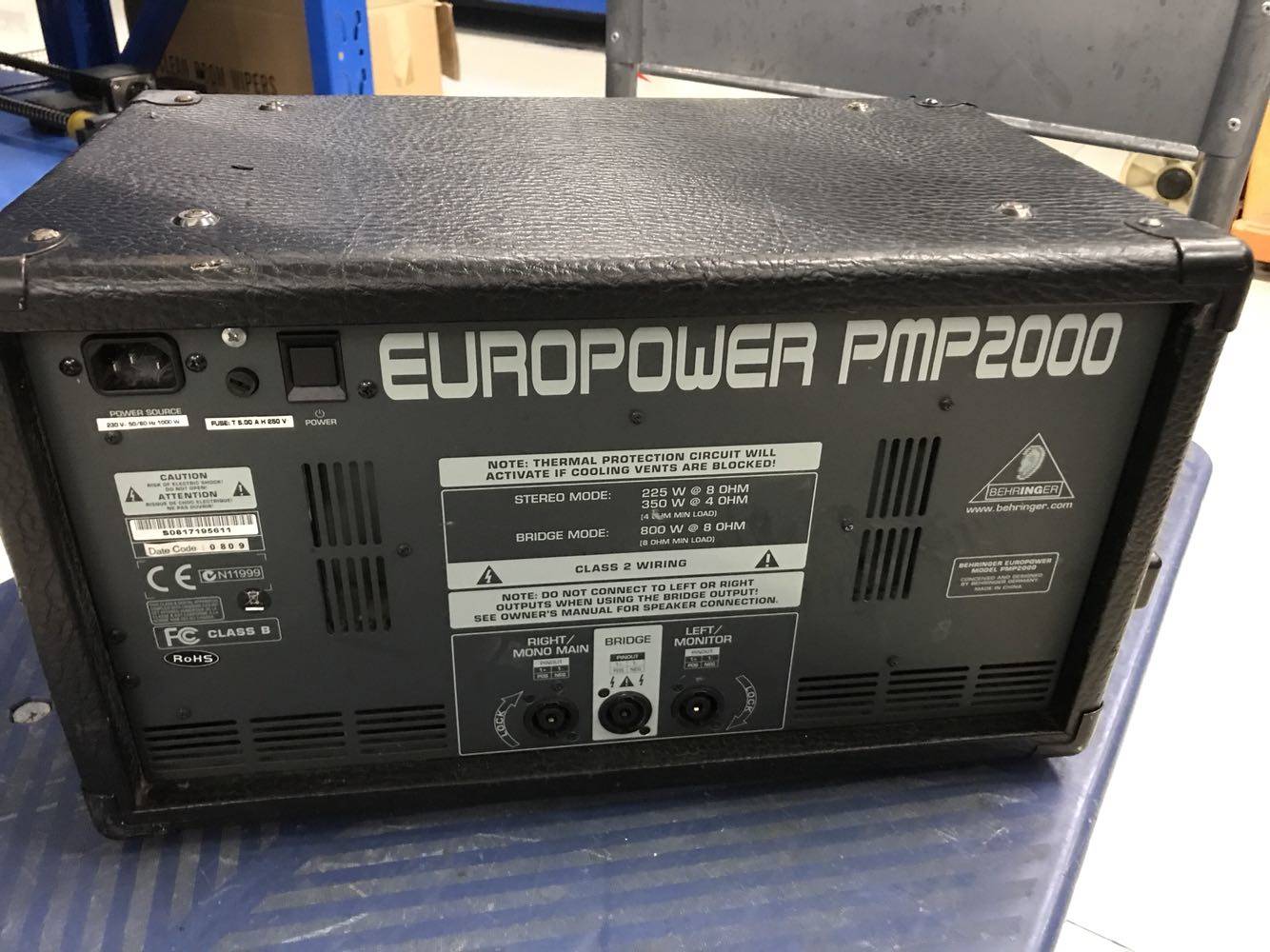 二手原装正品Behringer 德国百灵达 EUROPOWER PMP2