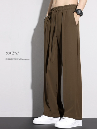 Мужские летние штаны для отдыха, свободный прямой крой