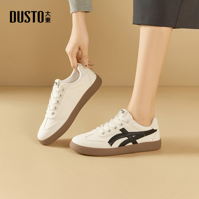 大东德训鞋女鞋2026新款春季休闲运动鞋软底平底板鞋小白鞋7738