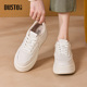 透气孔增高厚底拼接休闲板鞋 大东小白鞋 0801 新款 爆款 女鞋 2026春季
