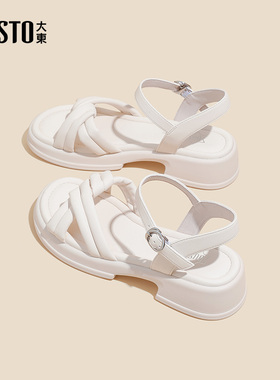 大东dd凉鞋女款2025新款时尚女鞋女士厚底运动沙滩凉鞋夏季外穿女